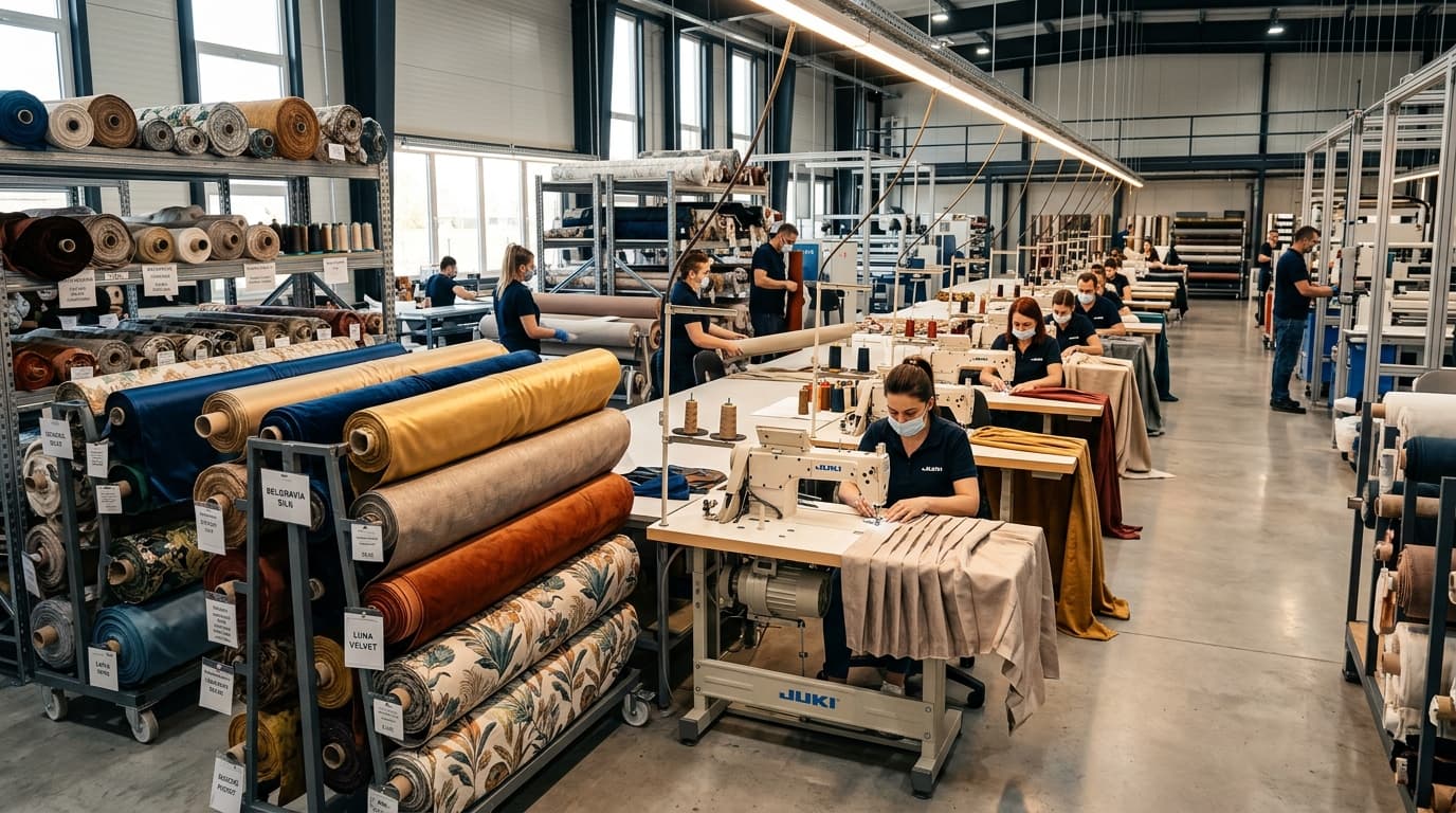Luxiveil curtain production factory